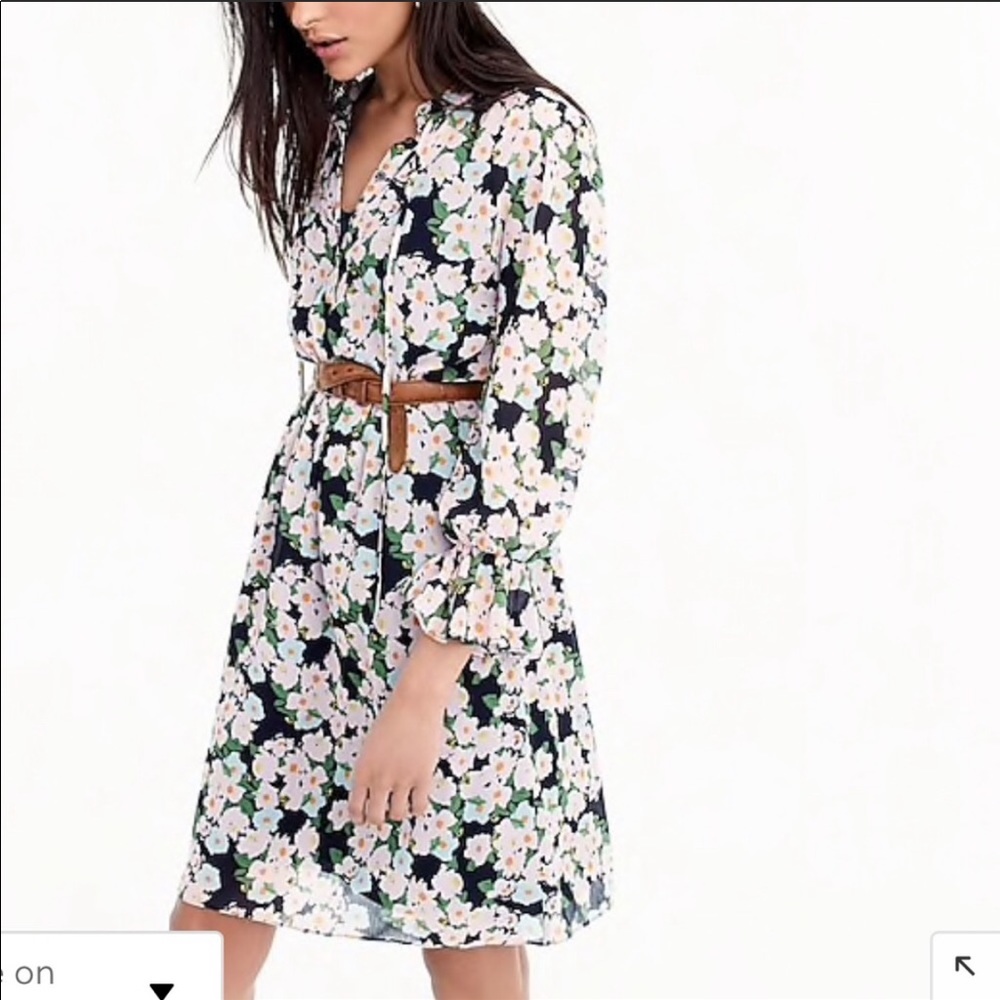 NWT J. Crew Mercantile Long Sleeve Floral Dress